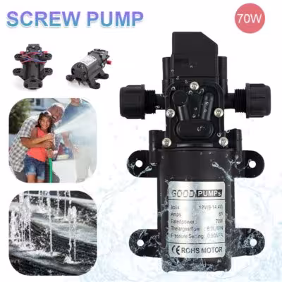 Savadarbė 12V 130PSI slėginė membraninis siurblys 6L/Min su automatine apsauga