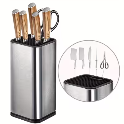 Support pour couteaux avec un seul trou, étagère de rangement pour ustensiles de cuisine