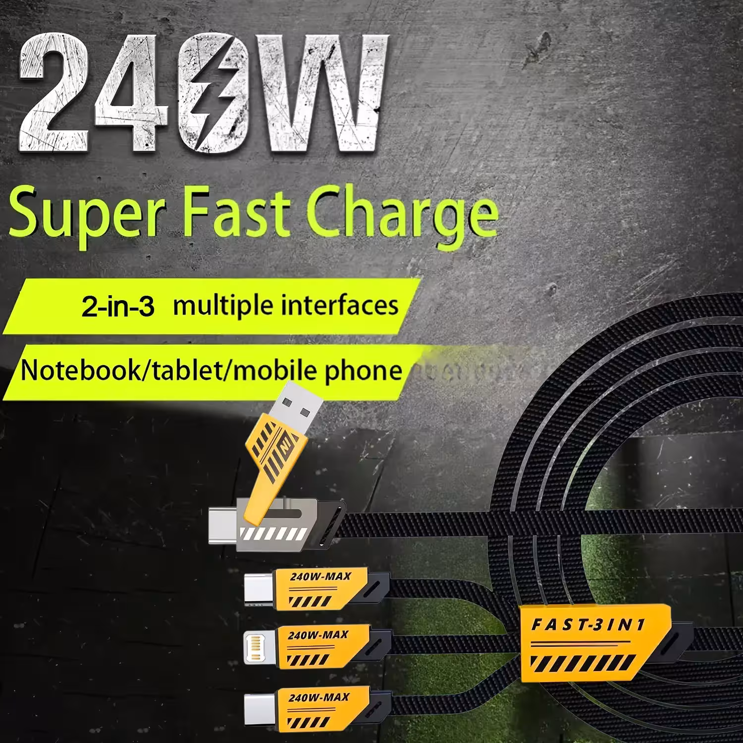 Câble de charge USB Type C