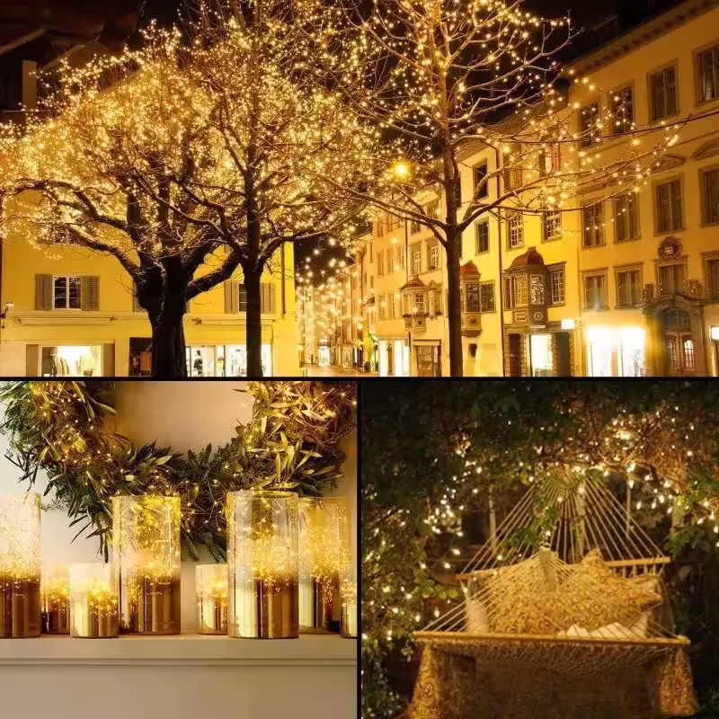 solar powered string lights