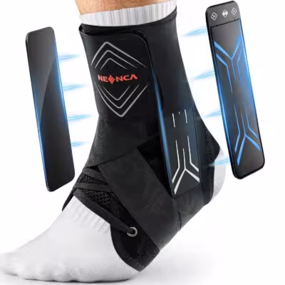 Tutore per caviglia NEENCA con chiusura rapida, supporto unisex per sport
