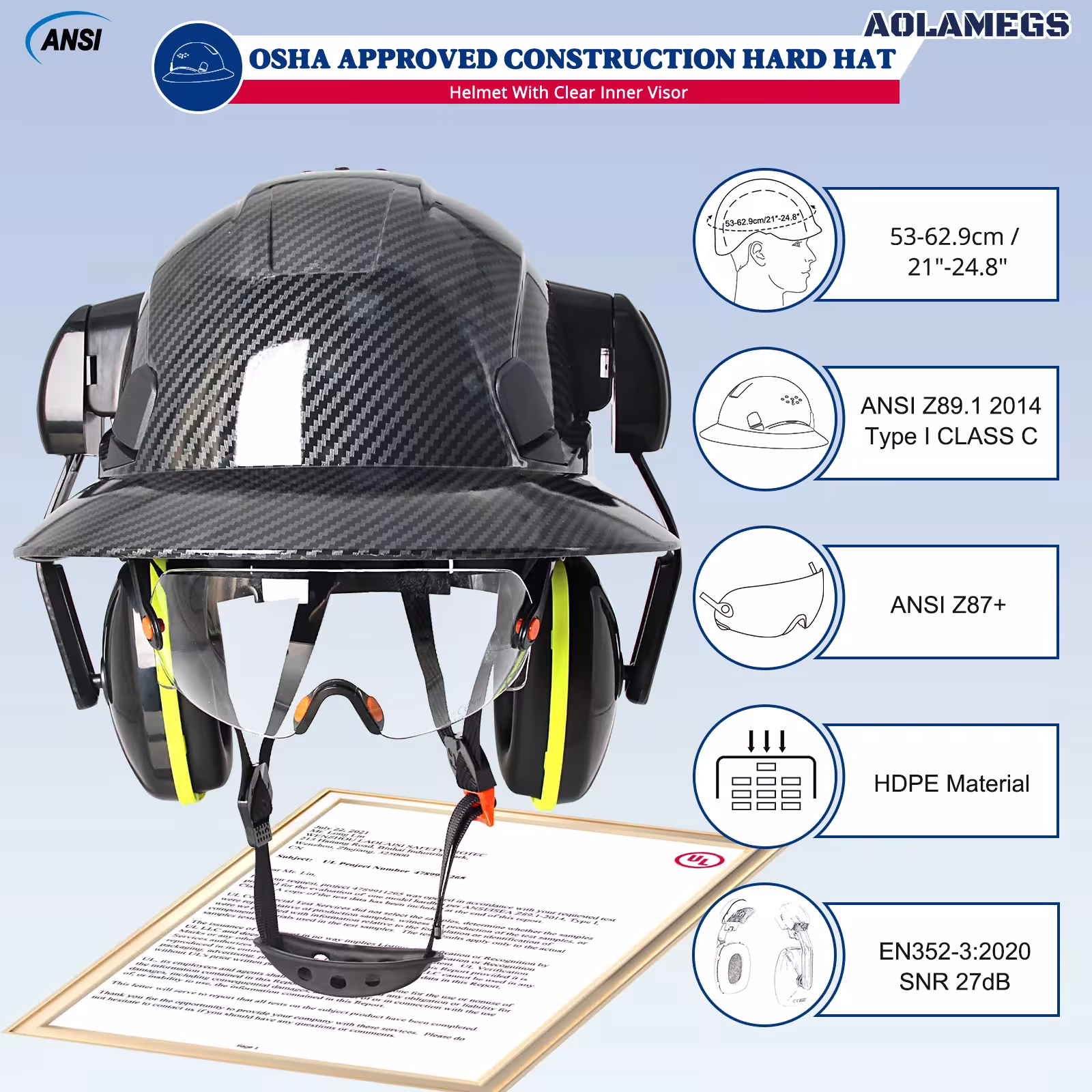 protective hard hat