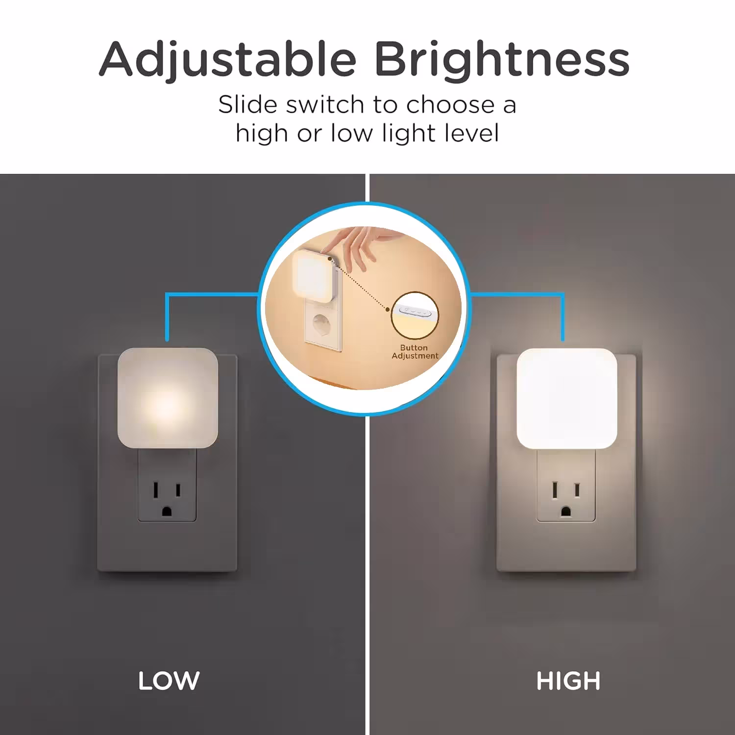 LED naktinis šviestuvas