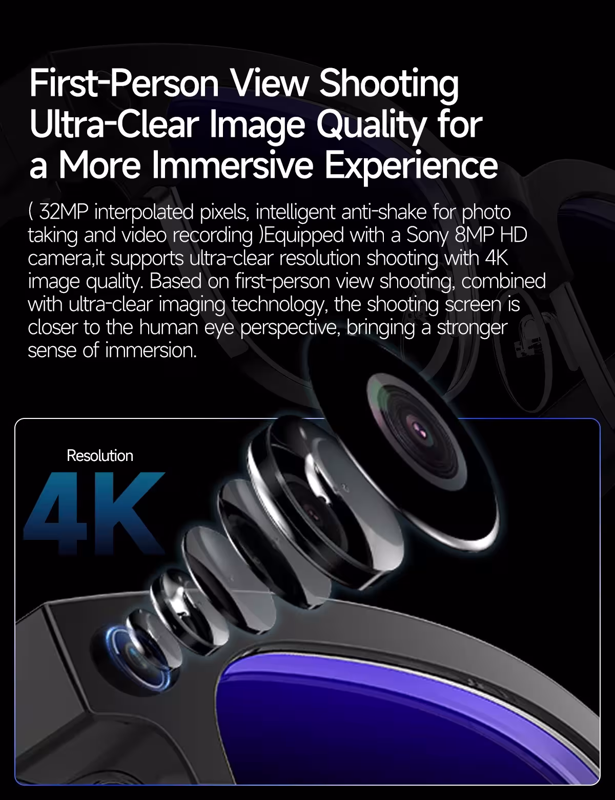 smart glasses with camera