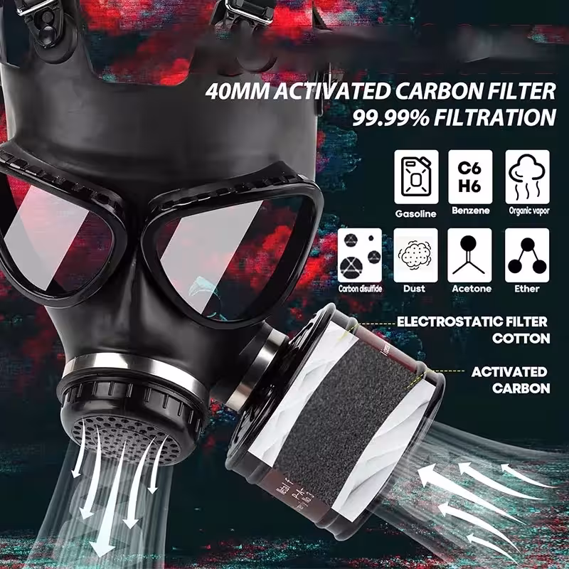 Gasmaske gegen Chemikalien