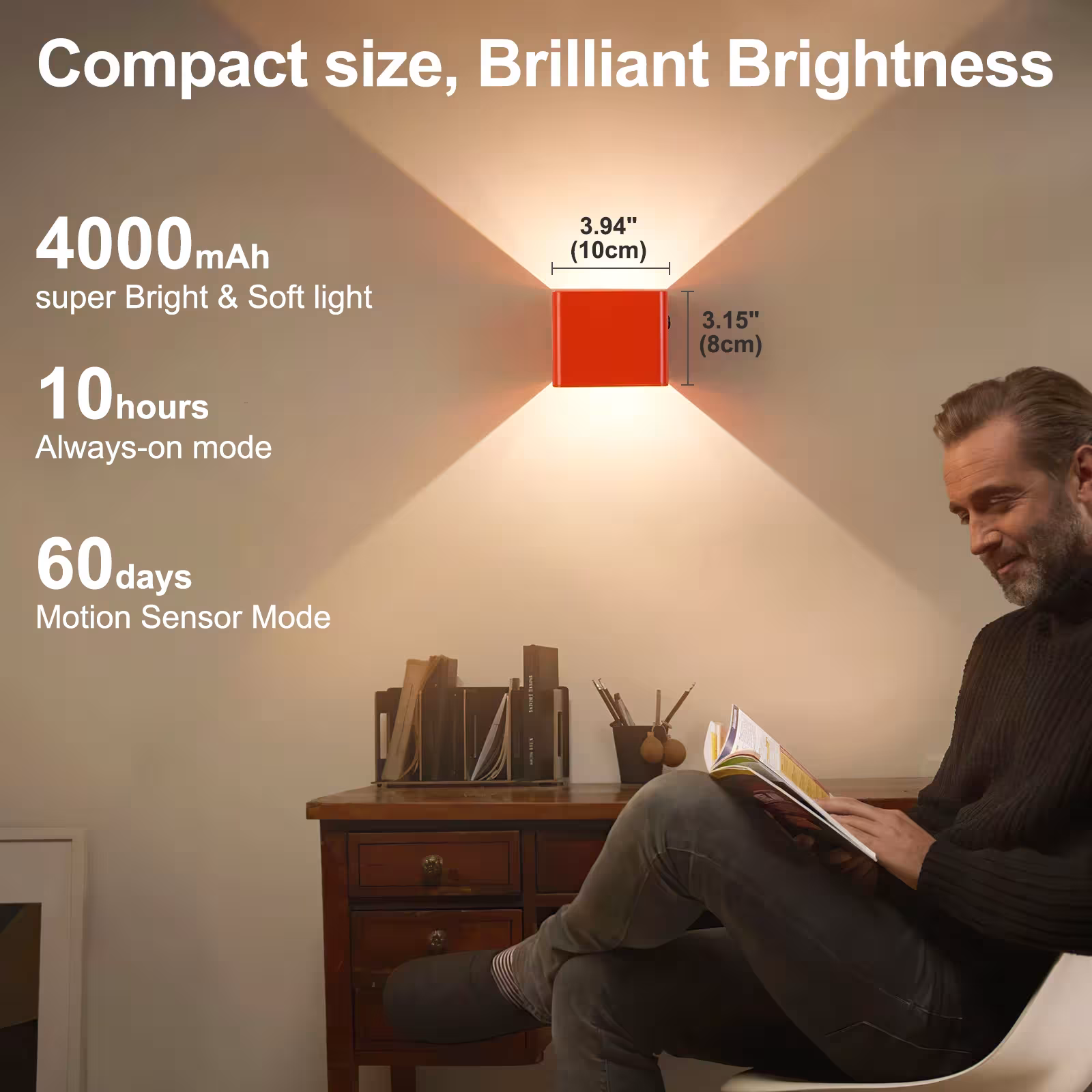 wireless LED wall lamp
