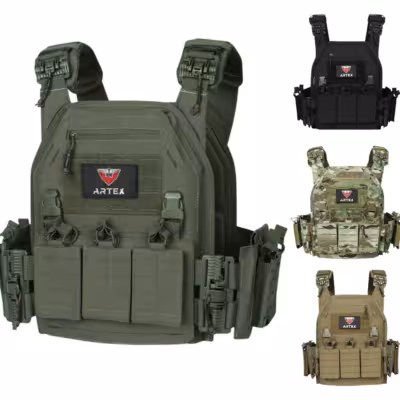 Ranger Green Plant Carrier Tactico Gilet con un sistema di rilassamento rapido e Molle