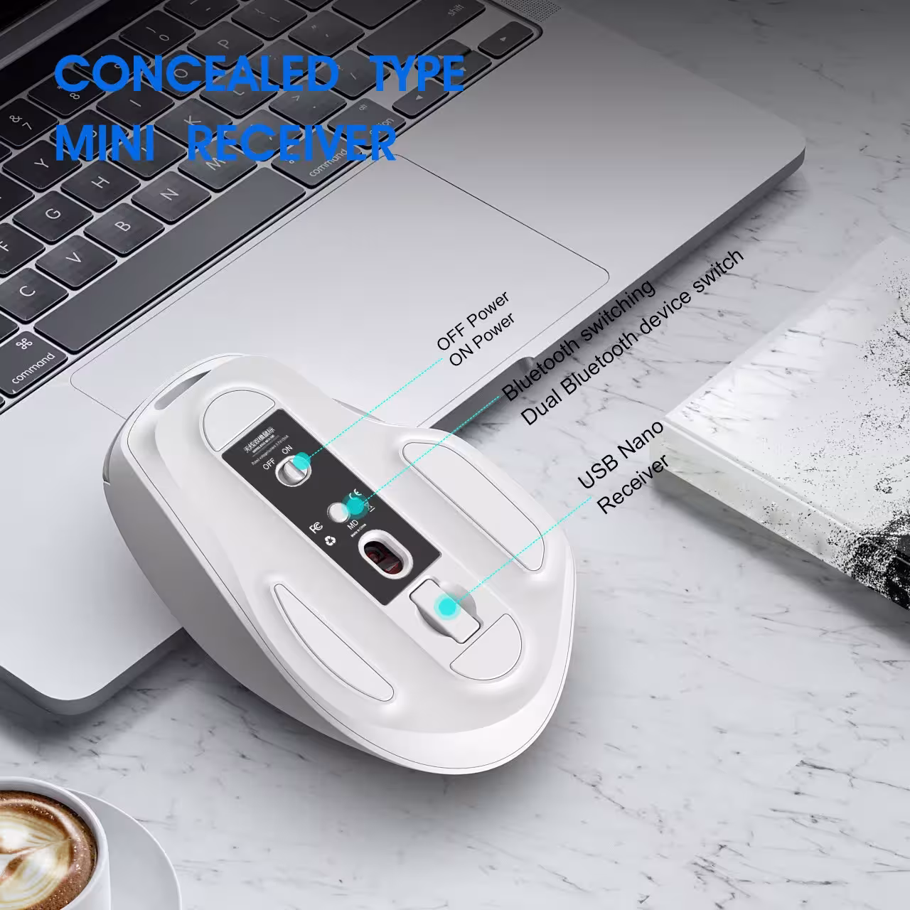 Ratón Bluetooth inalámbrico