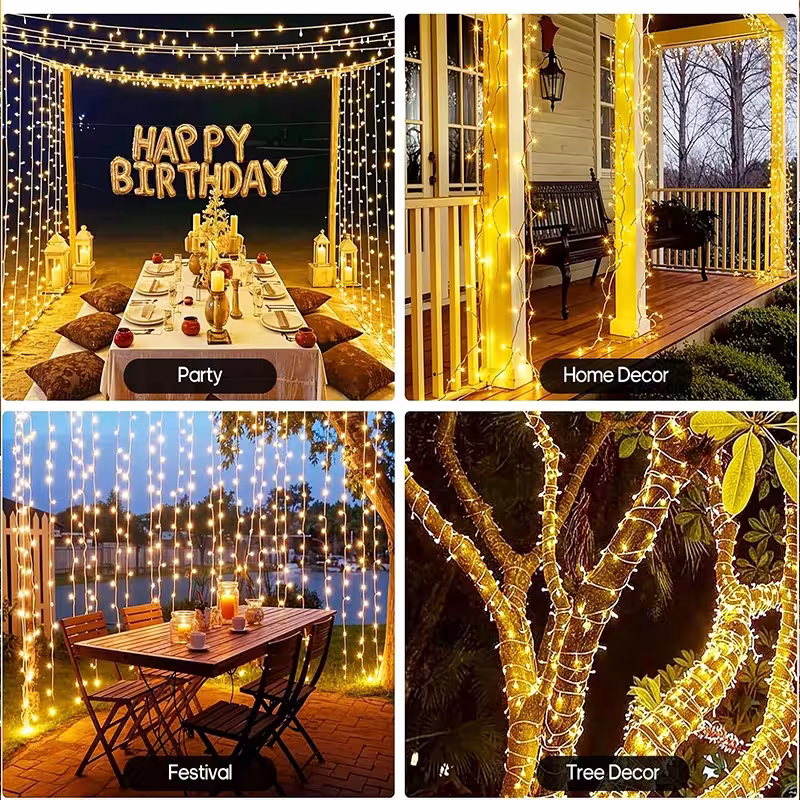 Outdoor LED string lights