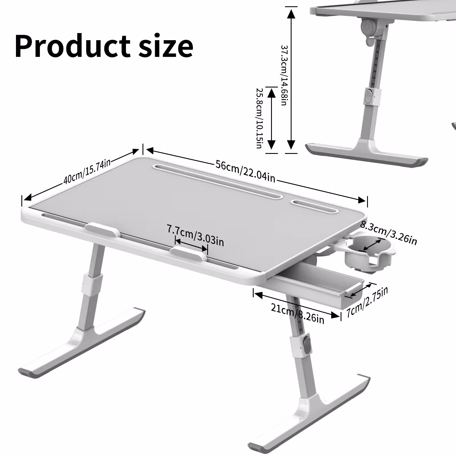 Table pliante pour lit