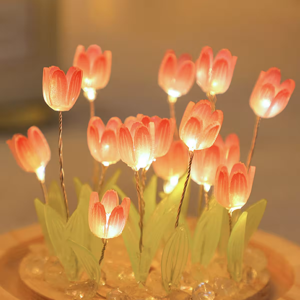 lampe de nuit en forme de boule de cristal