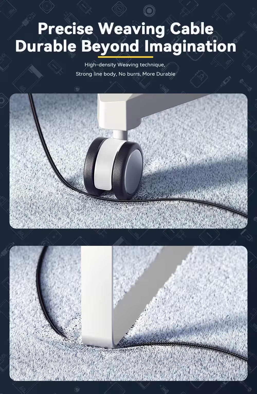 USB C kabelis 240W