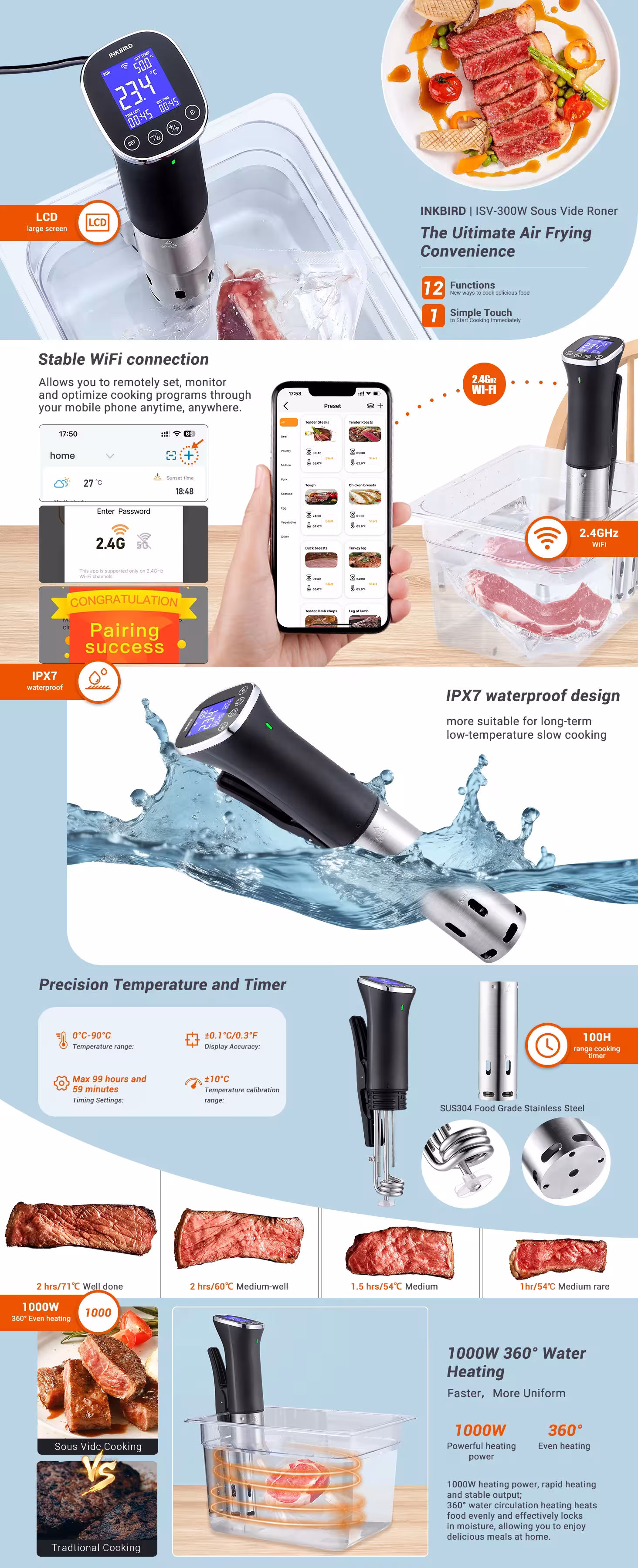 Cuiseur sous vide WiFi