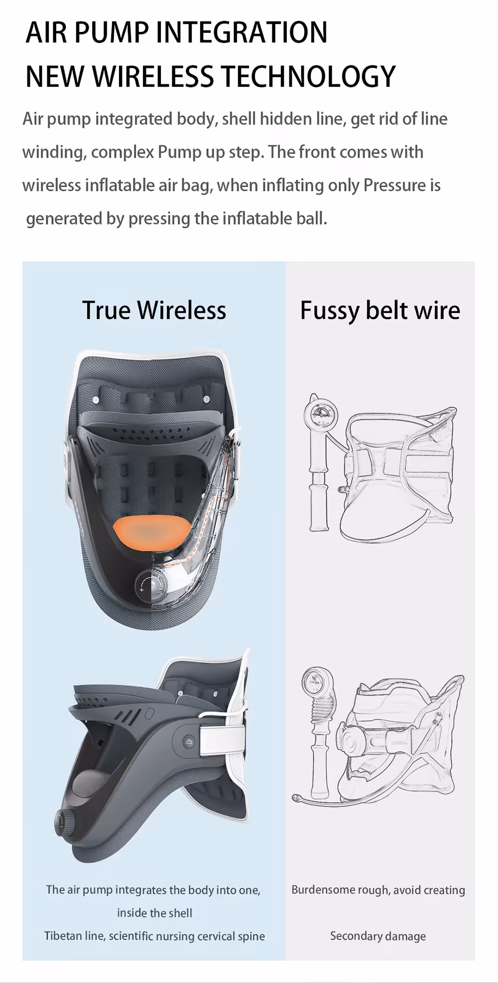 Neck brace with traction