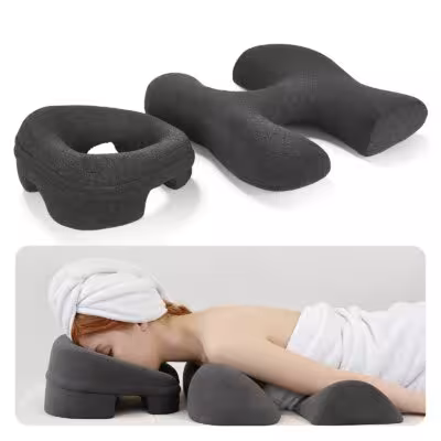 Oreiller de massage faciale avec ouverture respiratoire et soutien thoracique pour la table de massage