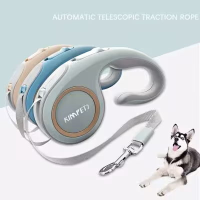 Nuovo guinzaglio retrattile automatico per cani da 3 metri o 5 metri, adatto a cani di piccola e media taglia per le passeggiate quotidiane