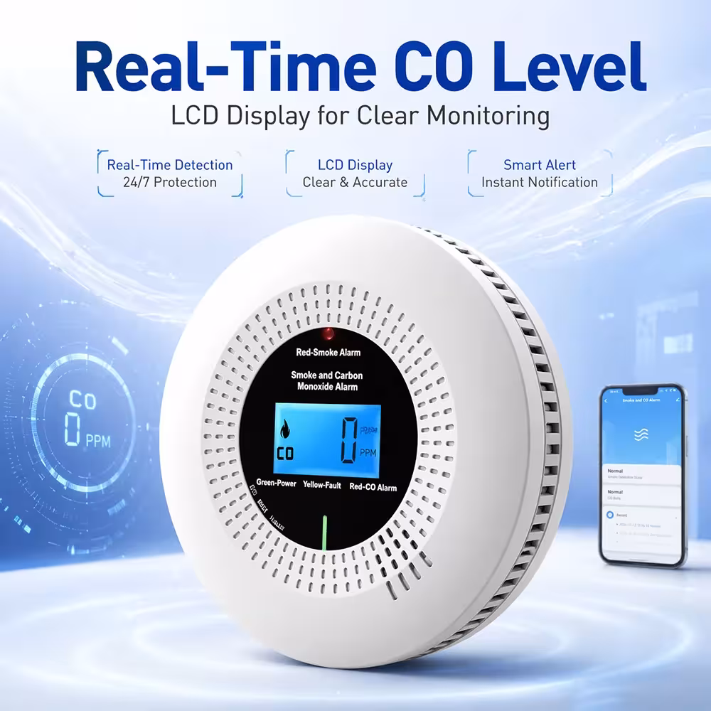 smoke and CO detector with WiFi