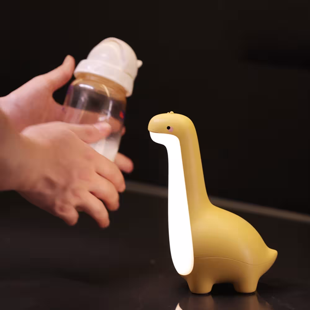 dinozauro naktinė lempa