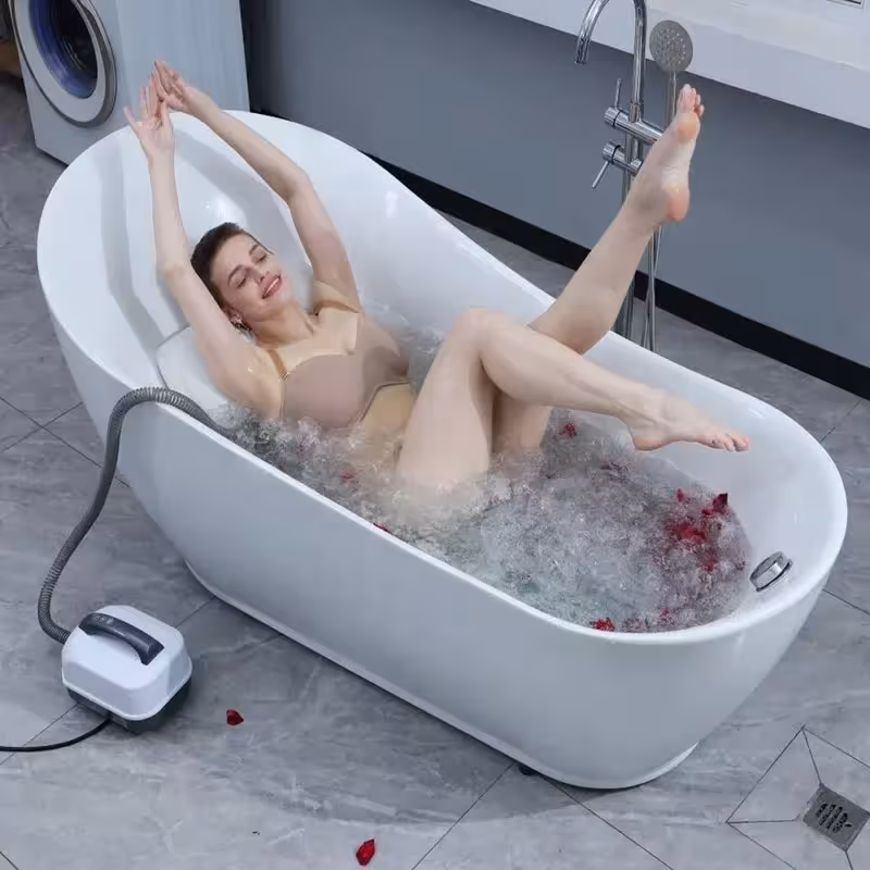 Bath massage mat with a bubble machine and anti-slip surface for your personal SPA experience.