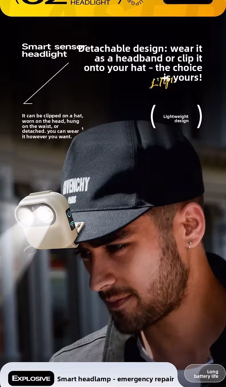 LED flashlight with sensor