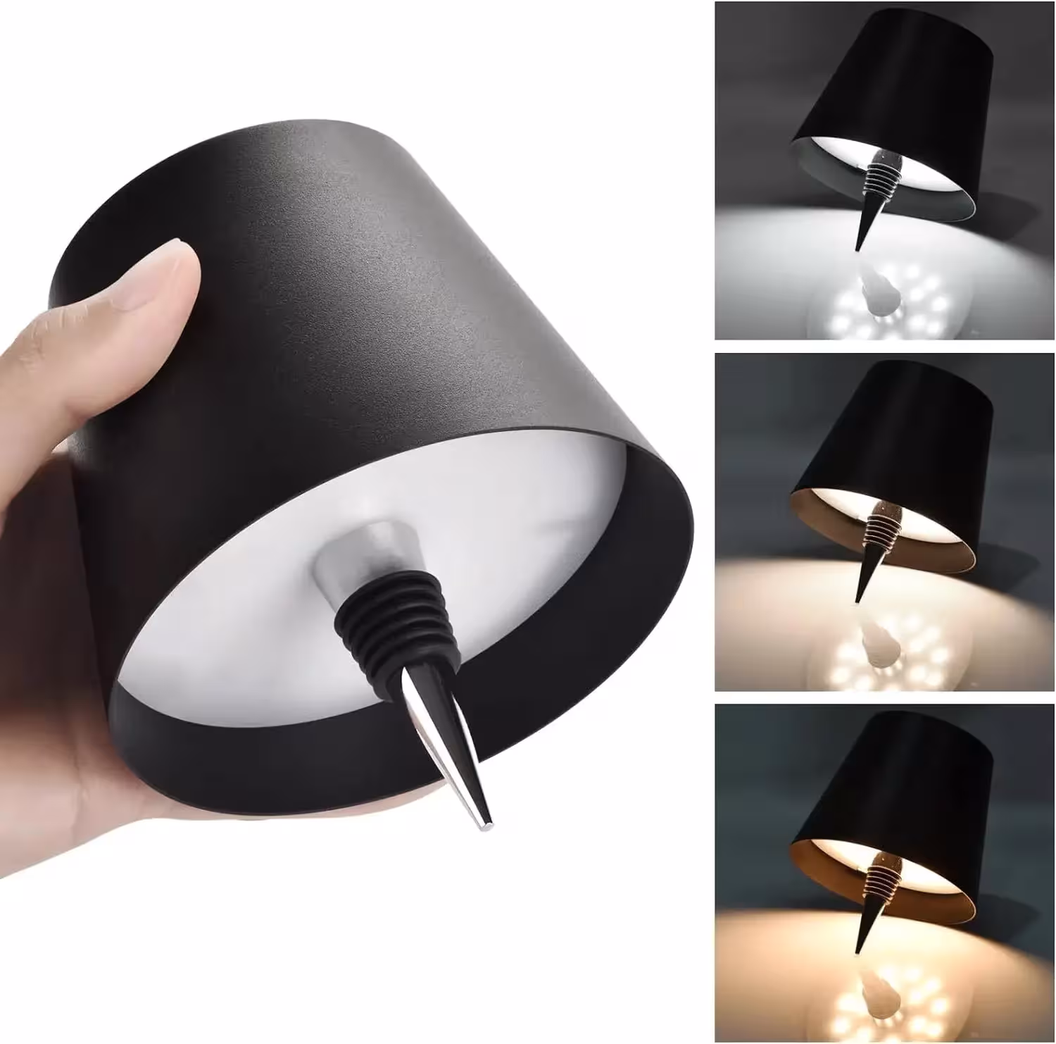lampe de table en forme de bouteille