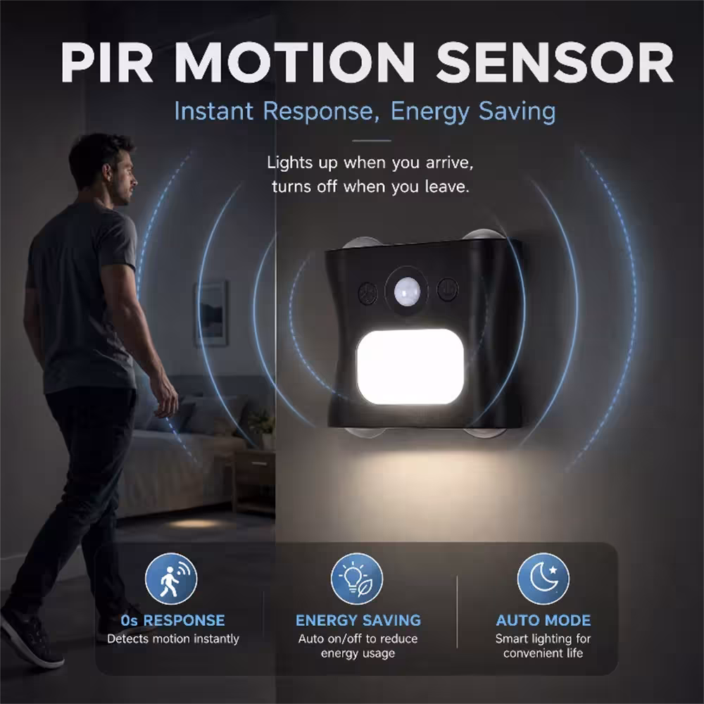 lampada LED con sensore di movimento