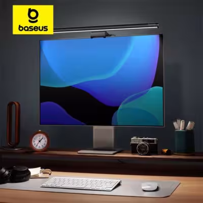 Baseus i-wok2 USB LED monitoriaus ekrano lempa su jutikliniu ryškumo ir spalvos temperatūros valdymu