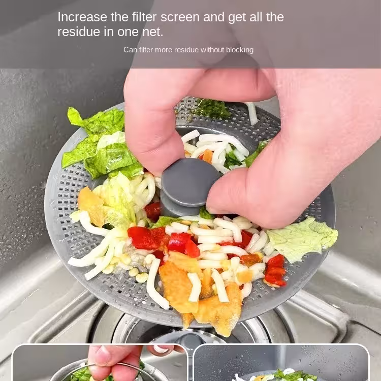 filtre pour lavabo avec bouchon