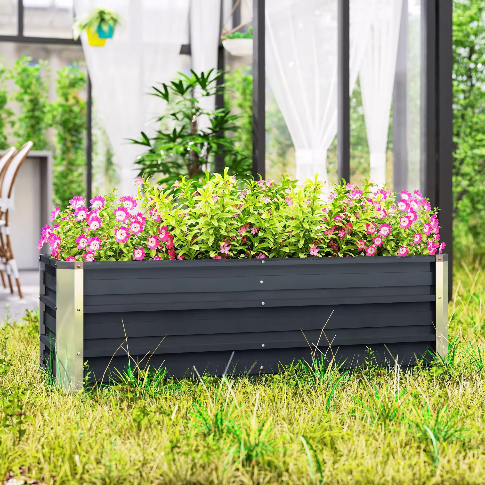letto rialzato per giardino
