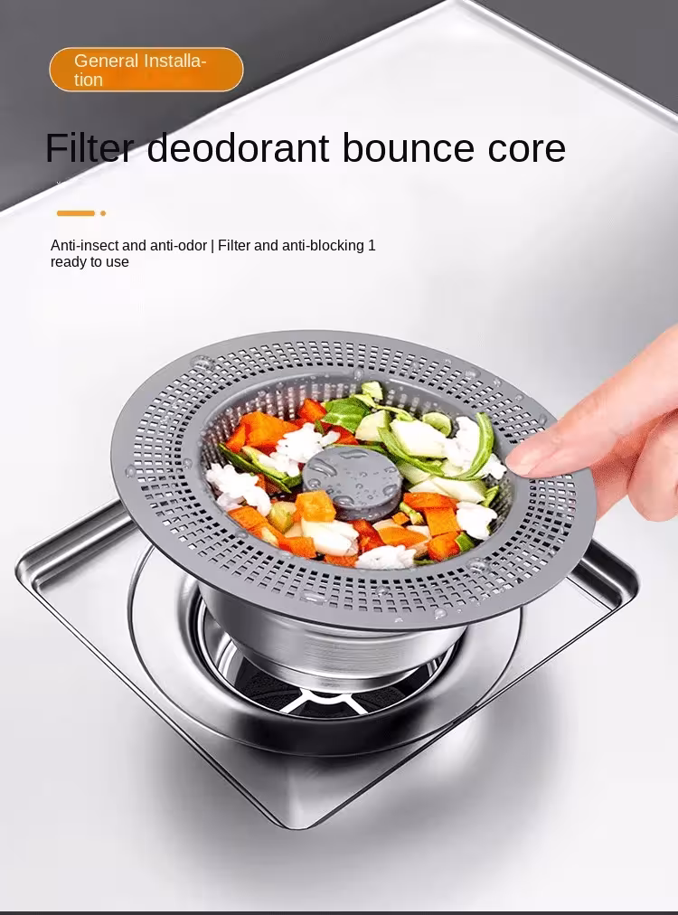filtre pour lavabo avec bouchon