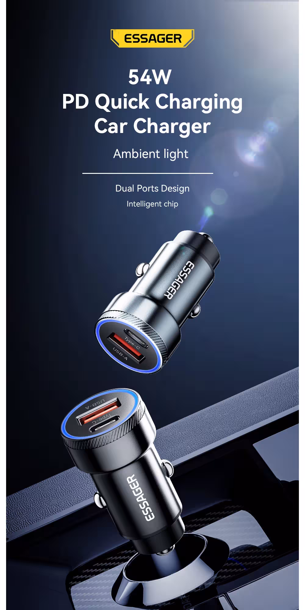 54W car charger