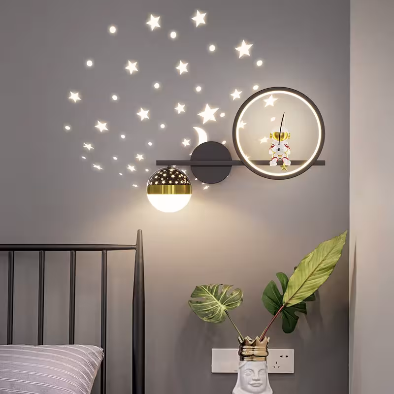 astronaut wall lamp