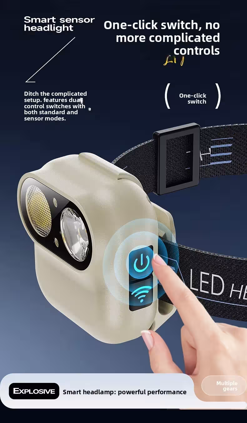 LED flashlight with sensor