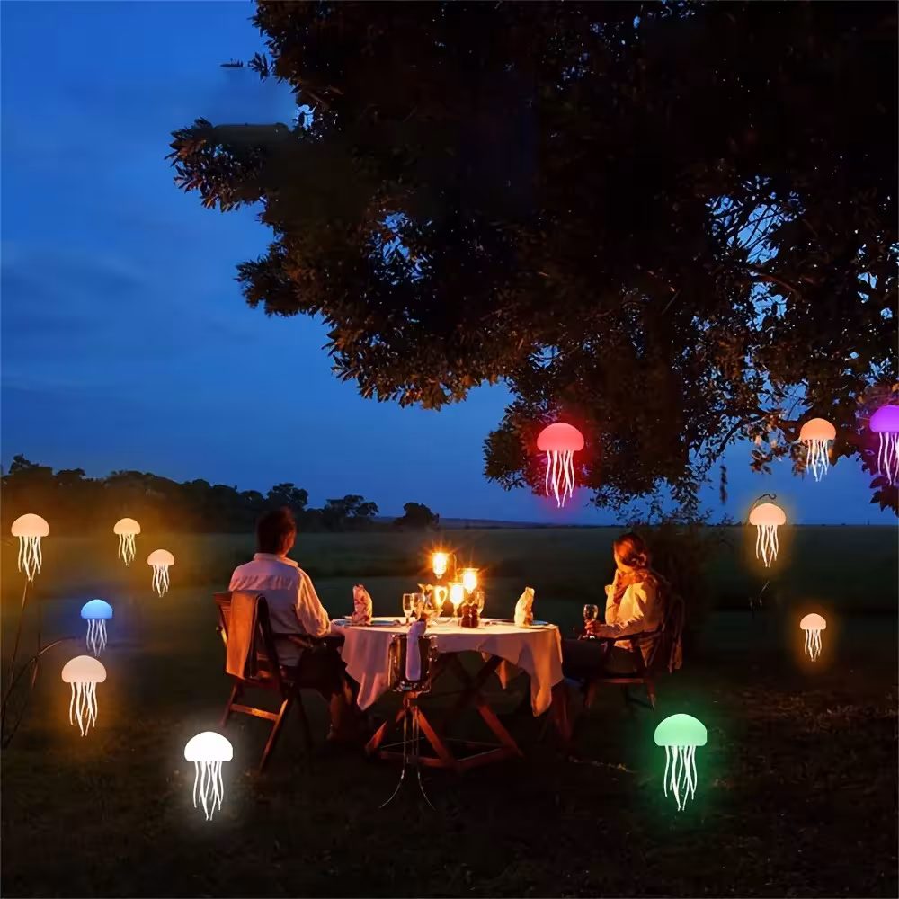 jellyfish-shaped night light