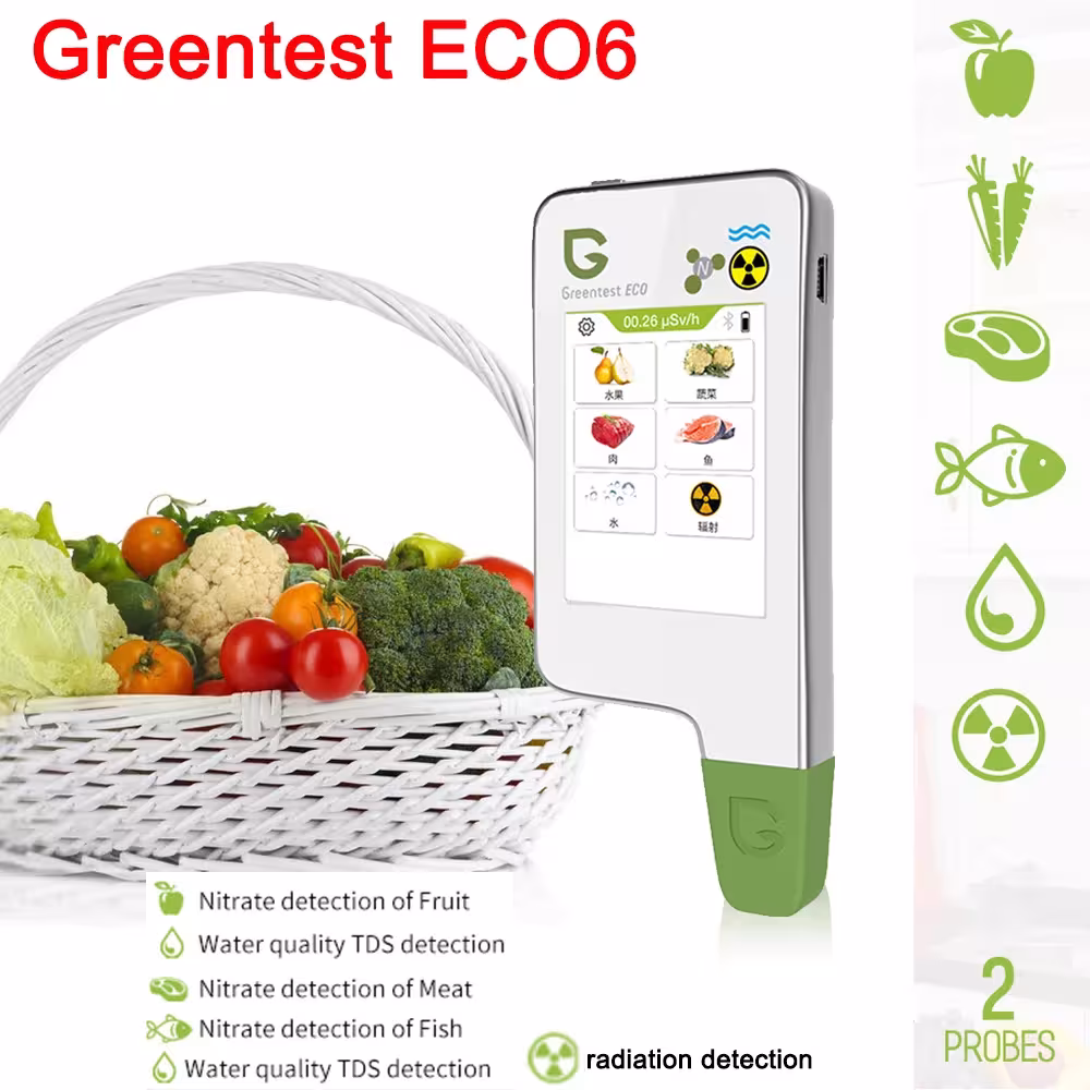 Greentest 1-6 maisto saugumo detektorius nitratų testas vaisiai daržovės mėsa