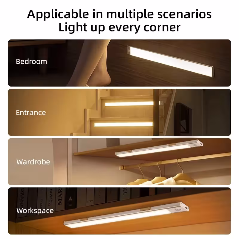 LED strip light with motion sensor