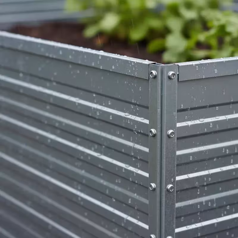 cama elevada para jardín