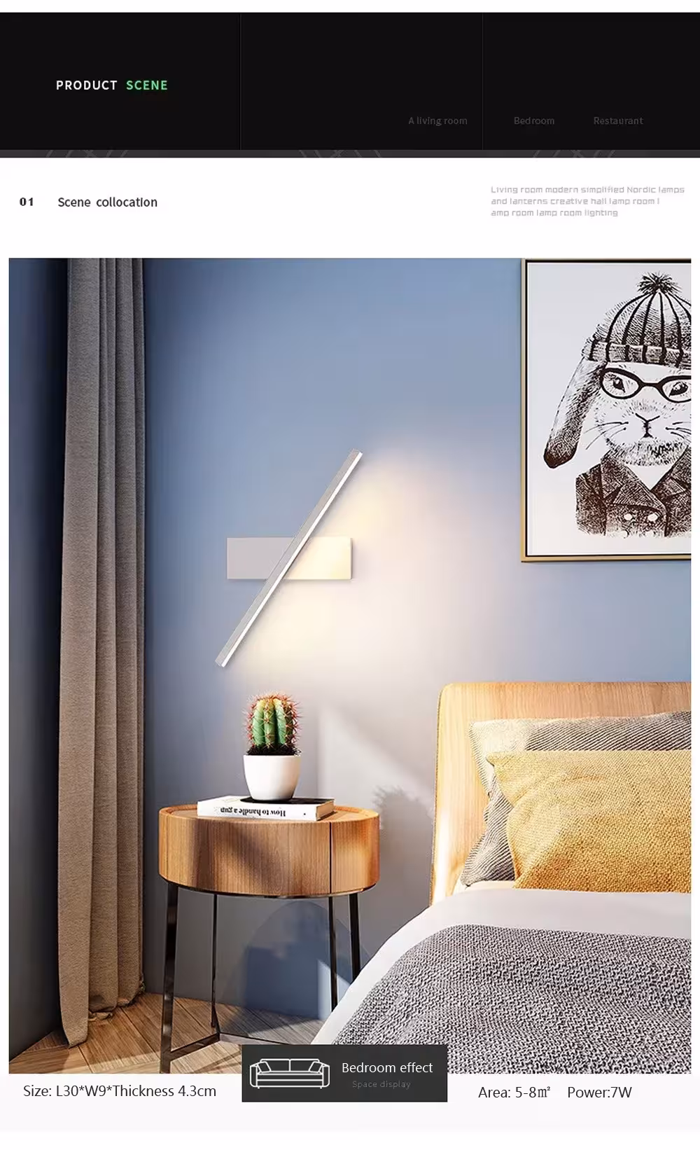 Lámpara de pared LED