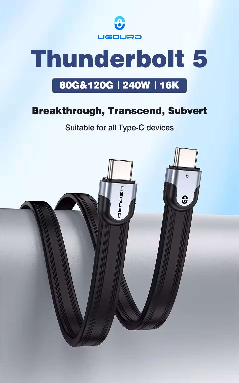 Thunderbolt 5 kabelis