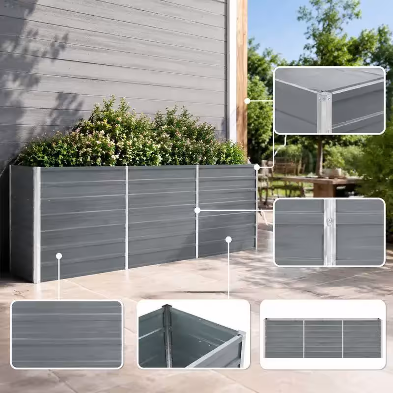 raised metal garden