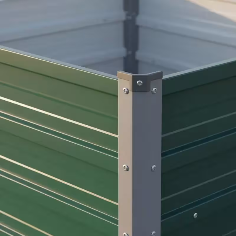 cama elevada para jardín