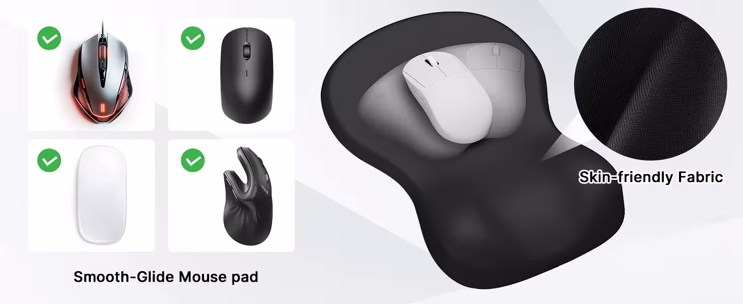 tappetino ergonomico per mouse