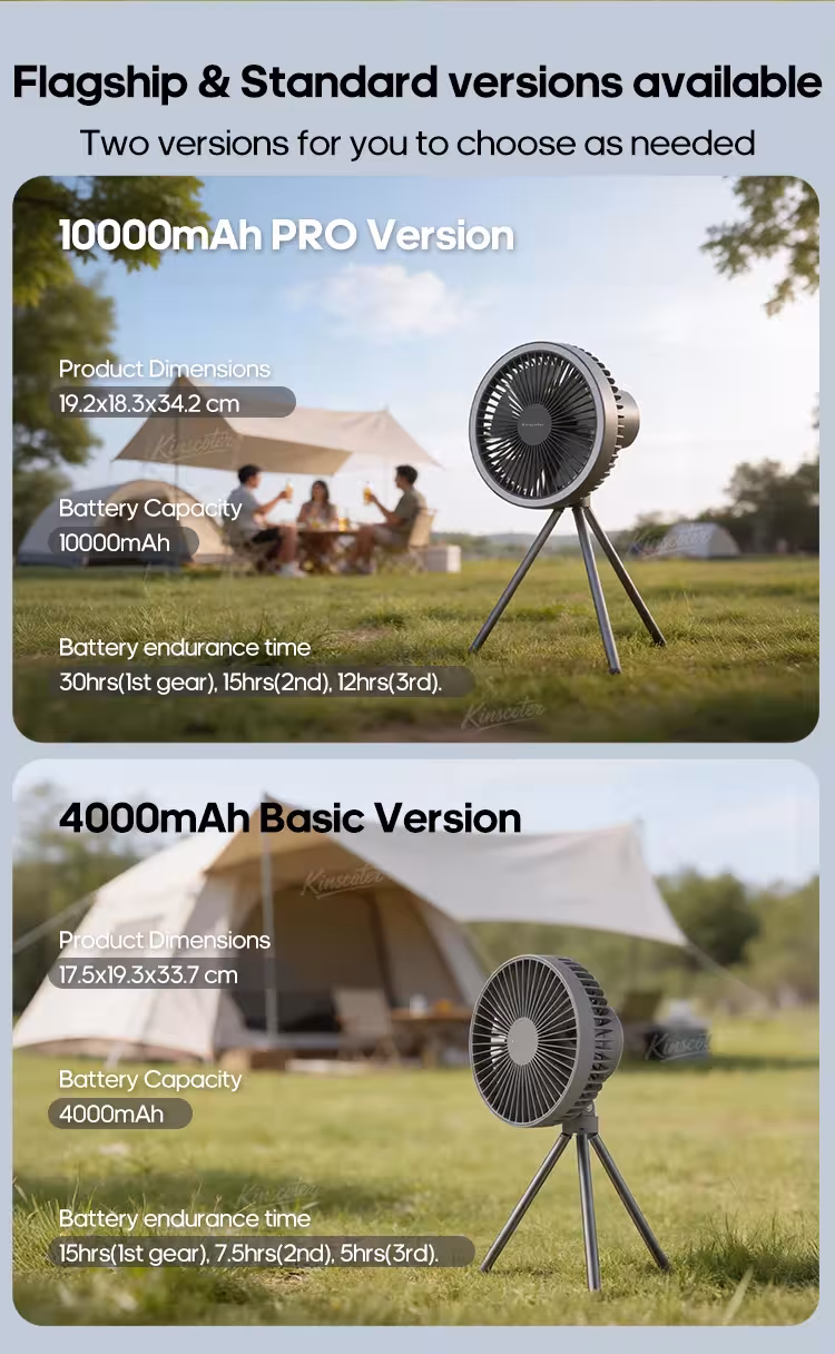 ventilador portátil para camping