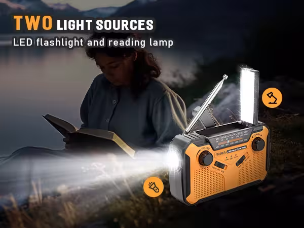 radio solar de emergencia