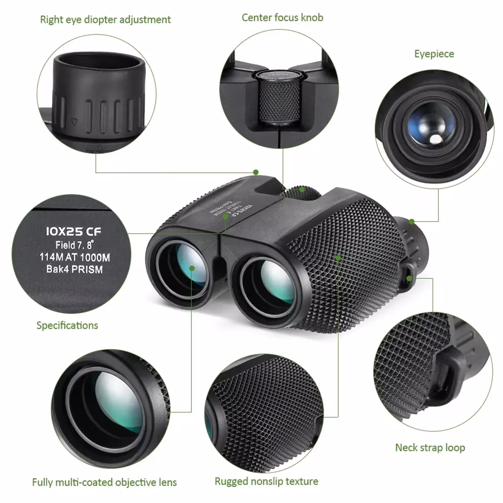 Binocolo 10x25