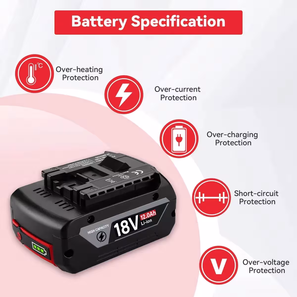 Batteria Bosch 18V.