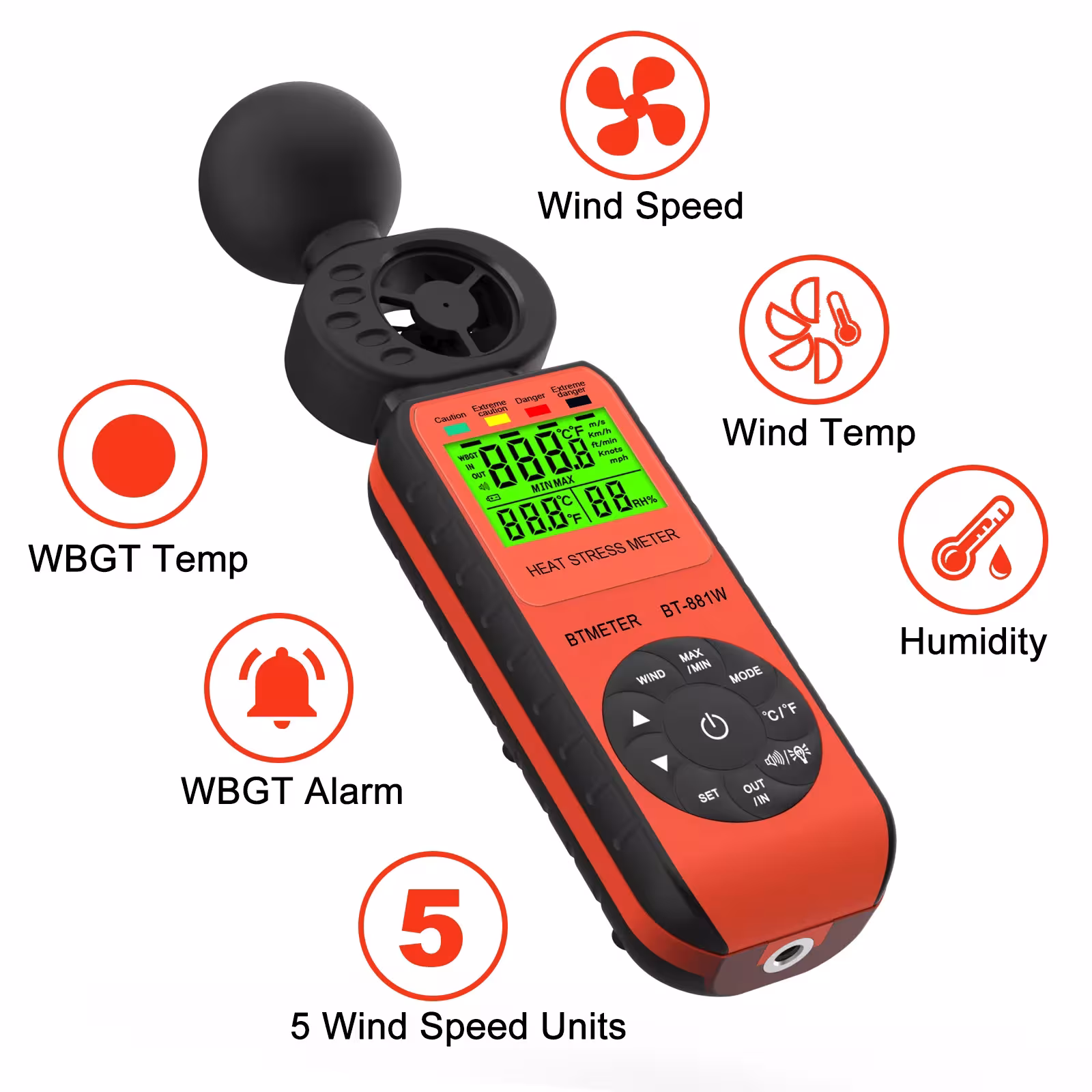 portable anemometer wind speed