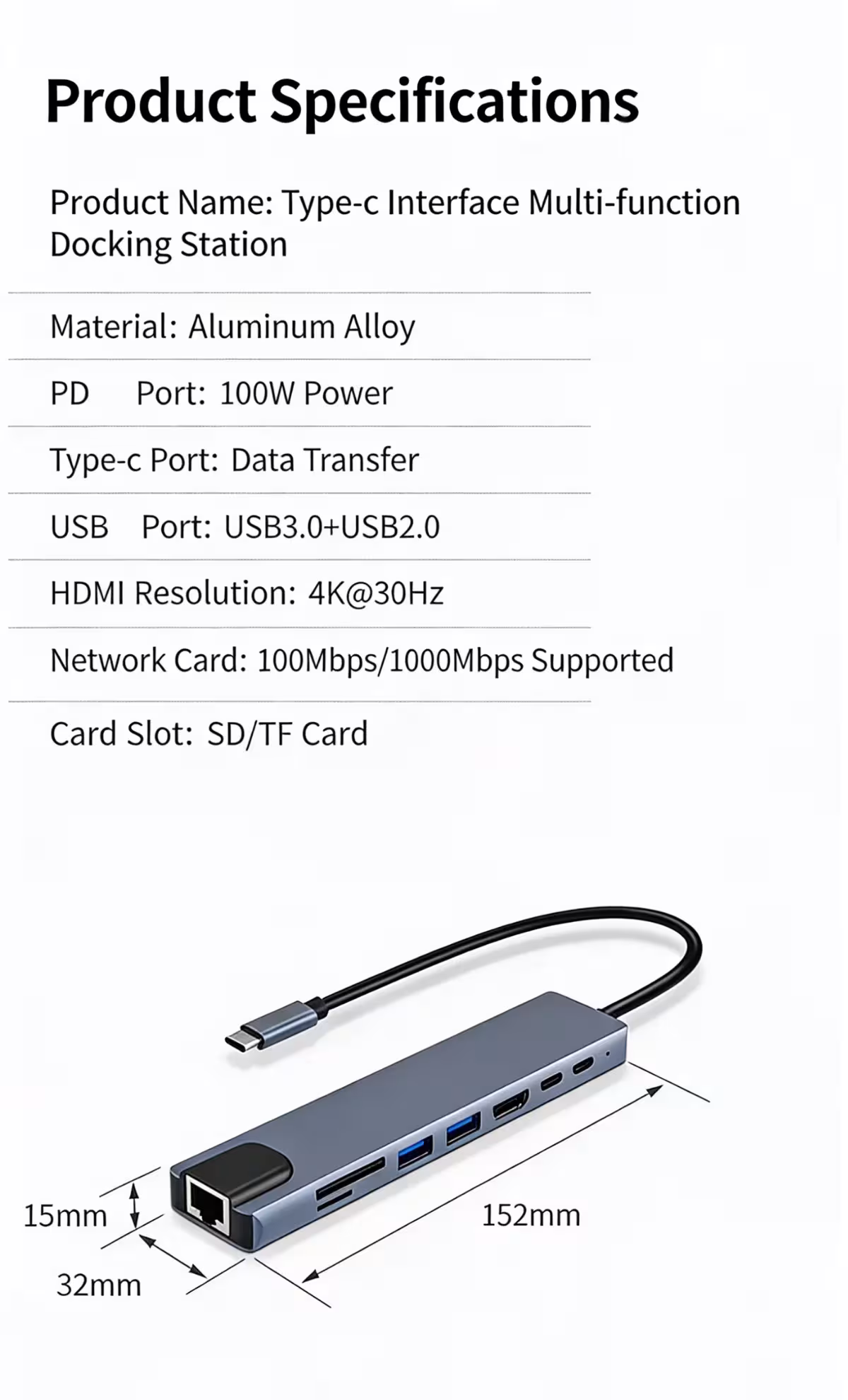 USB C šakotuvas Thunderbolt 3