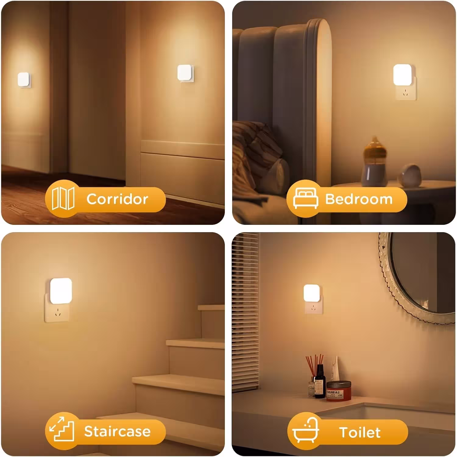 LED naktinis šviestuvas