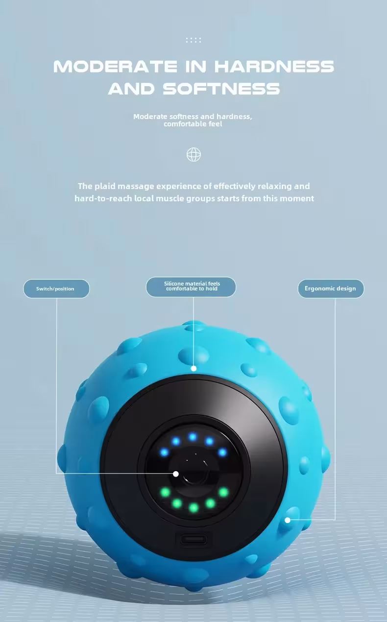 pelota de masaje vibratoria